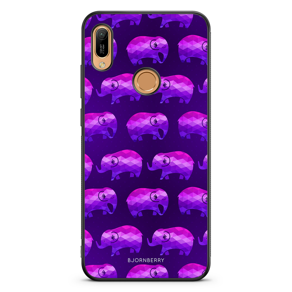 Huawei Y6 2019 Case - Purple Elephant