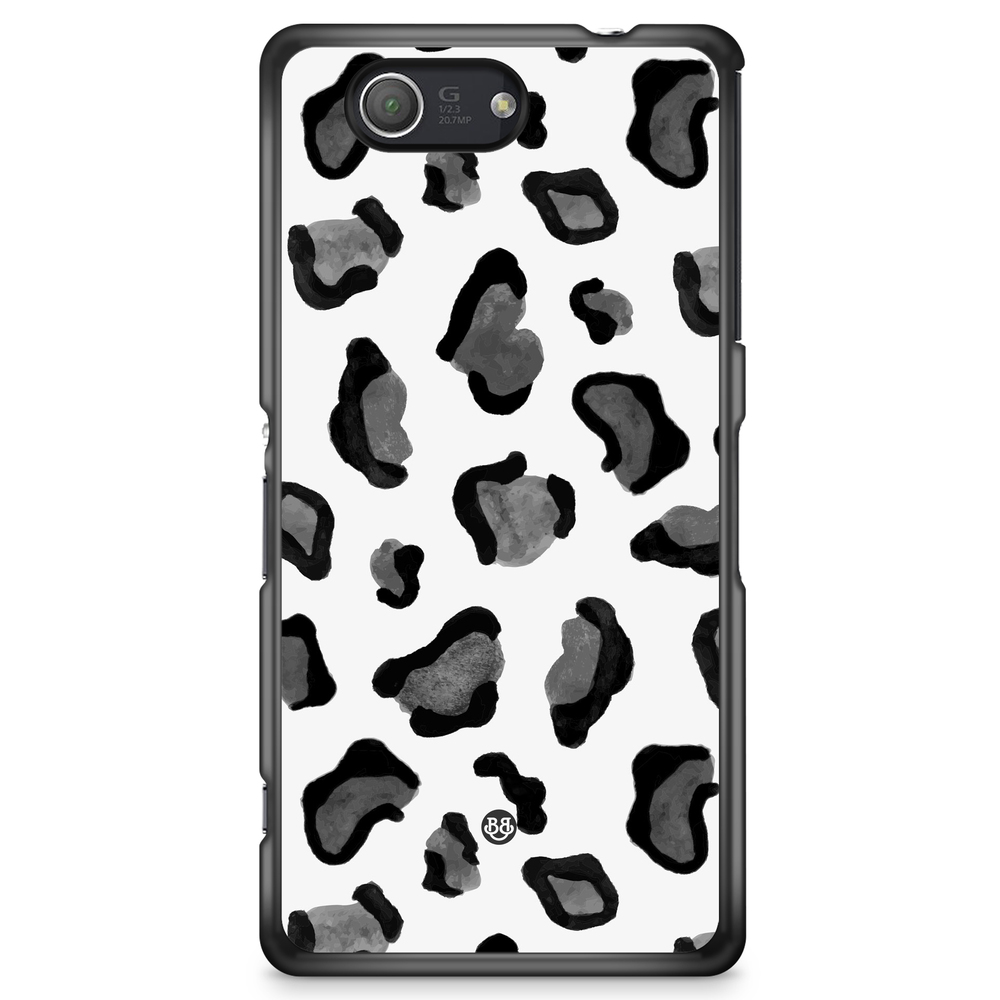 Sony Xperia Z3 Compact Case - Grey Leopard