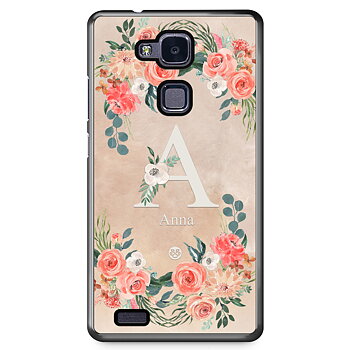 Huawei Honor 5X Case Custom - Monogram Sand