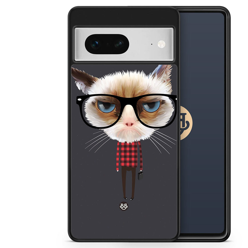 Google Pixel 7 Case - Hipster Cat