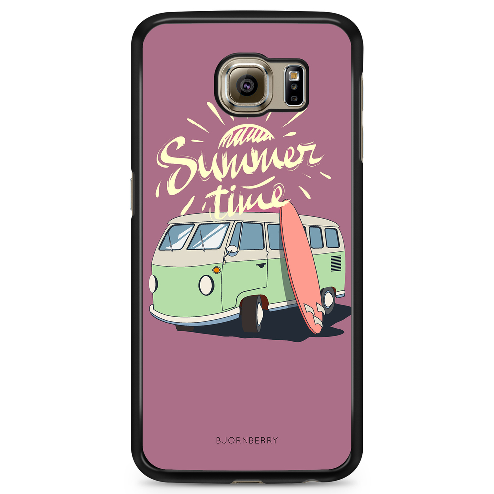 Samsung Galaxy S6 Edge Case - Summer Van (Pink)