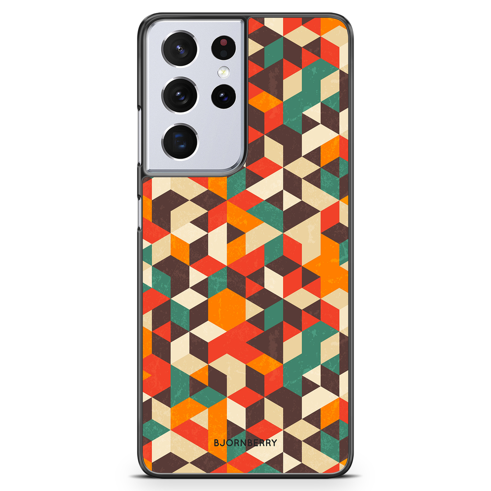 Samsung Galaxy S21 Ultra Skal - Retro Geometri | Mobilskal & Mobilfodral BJORNBERRY