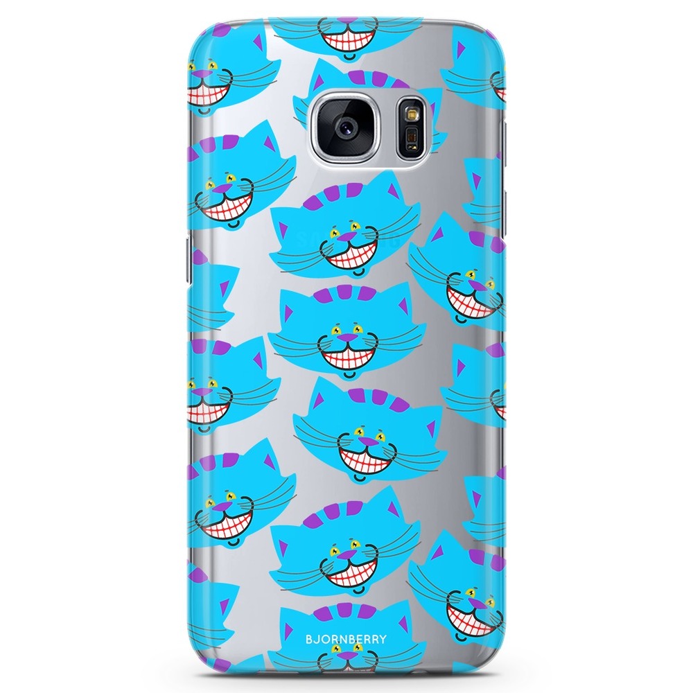 Samsung Galaxy S7 Edge TPU Case - Blue Cats