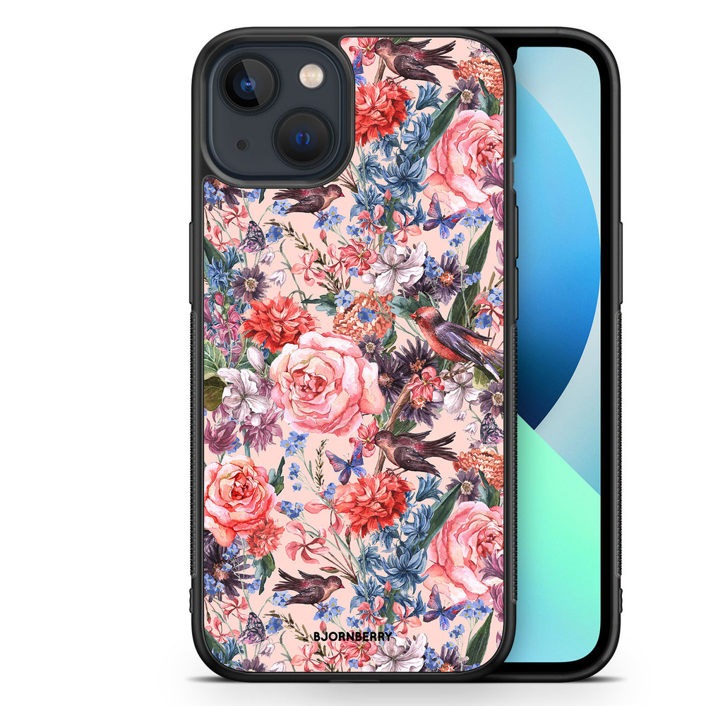 iPhone 13 Mini Case - Birds & Flowers