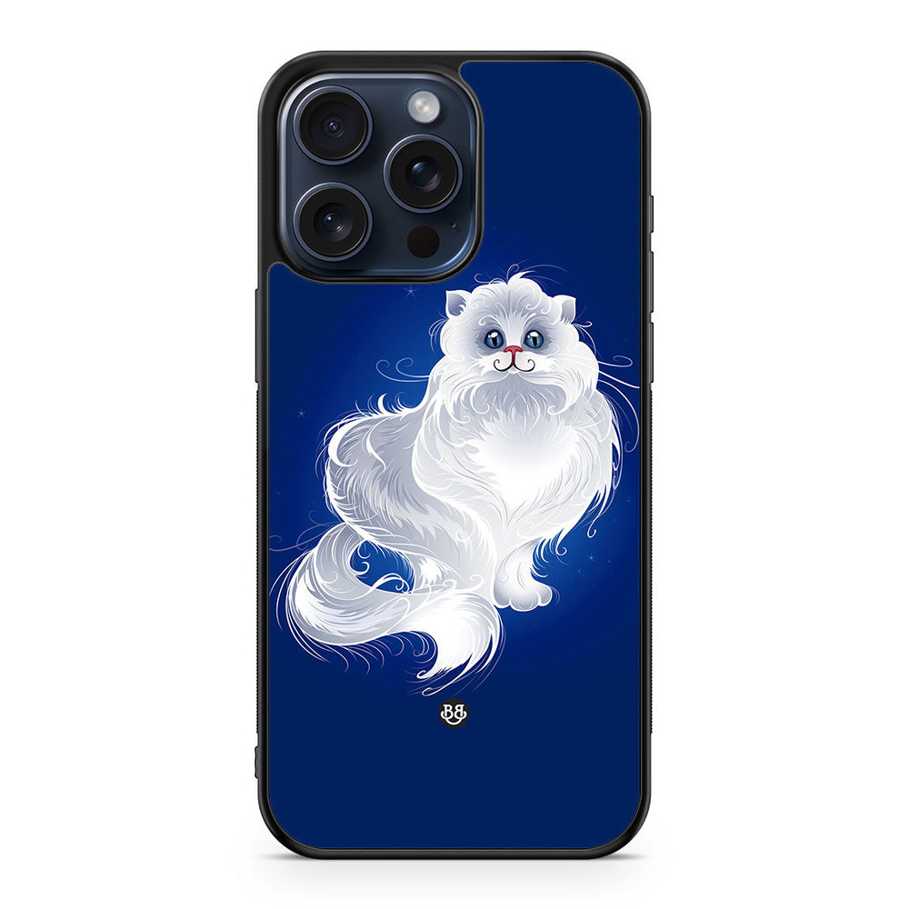 iPhone 15 Pro Max Case - White Cat