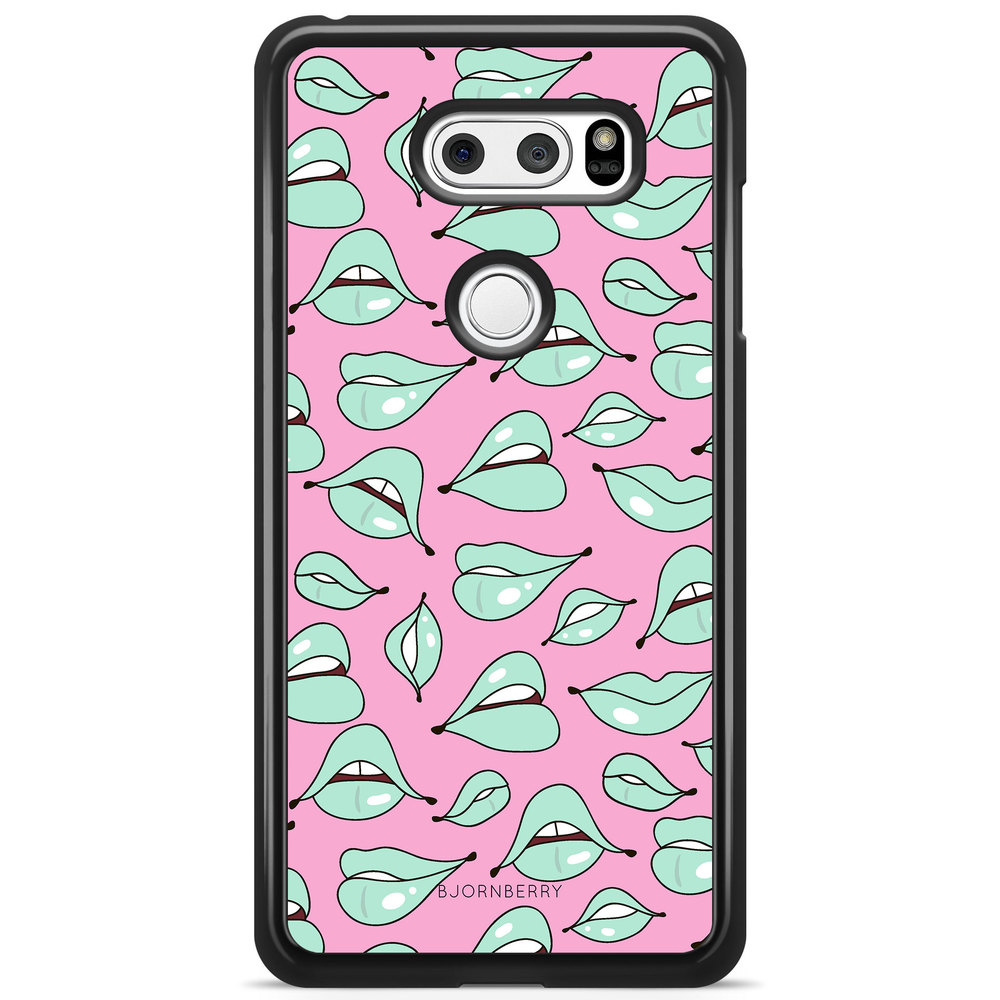 LG V30 Case - Green Lips