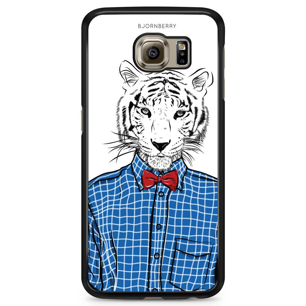 Samsung Galaxy S6 Edge Case - Hipster Tiger