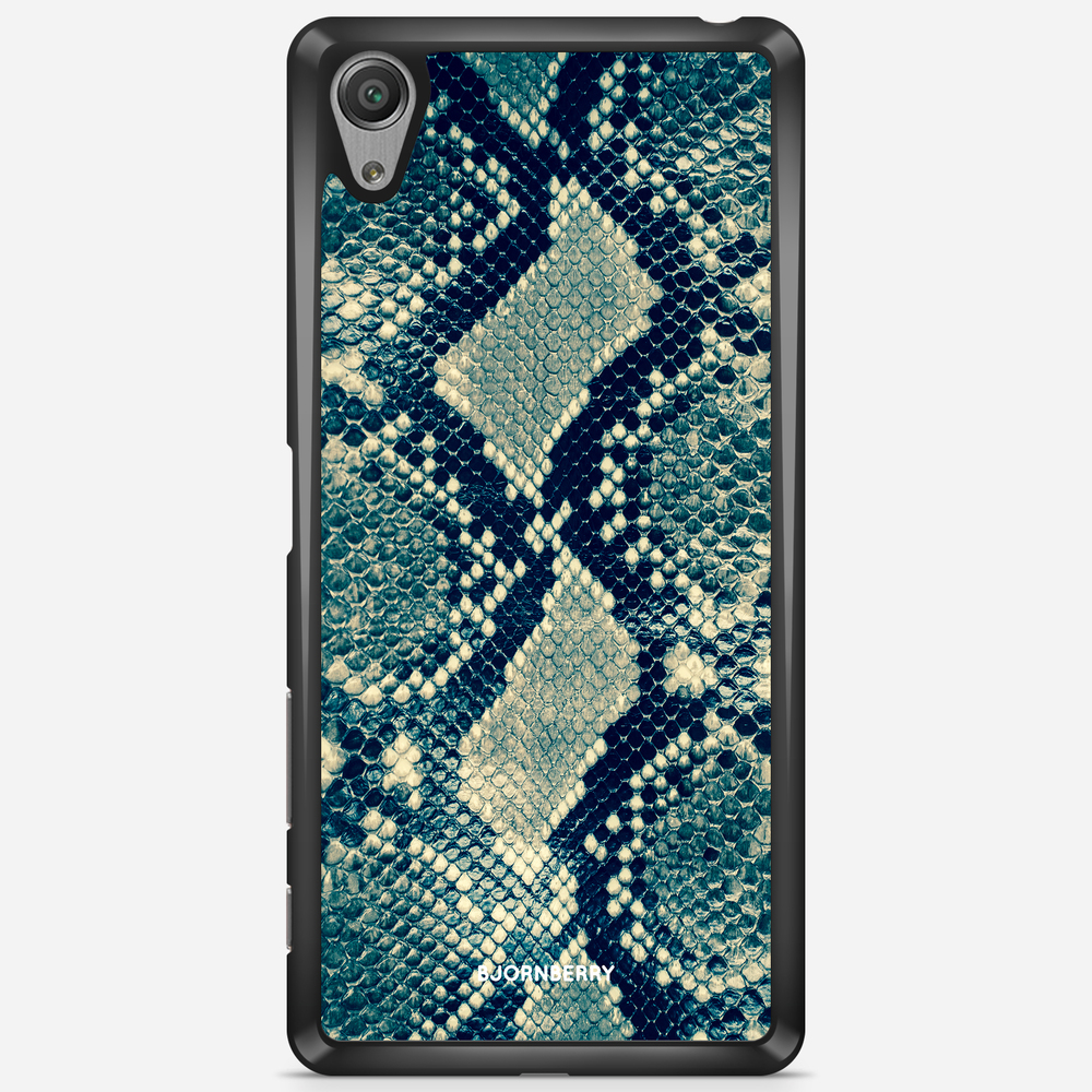 Sony Xperia X Performance Case - Blue Snakeskin