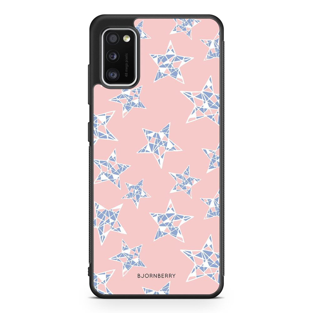 Samsung Galaxy A41 Case - Rose Quartz Stars