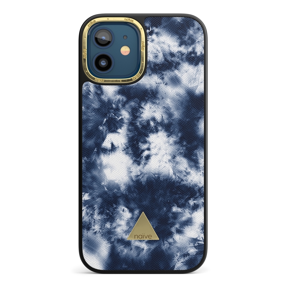 Naive iPhone 12 Mini Case - Tie Dye Blue