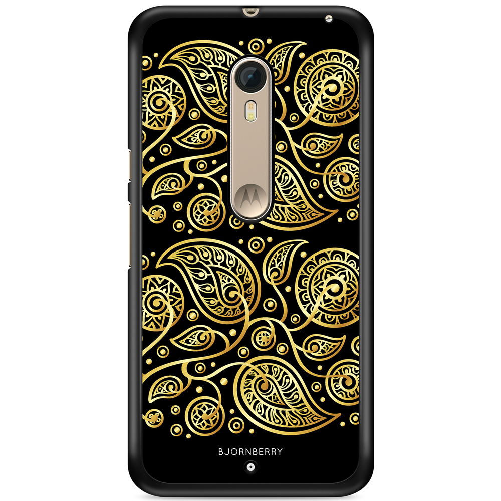 Moto X Style Case - Gold Flowers