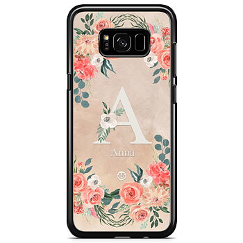 Samsung Galaxy S8 Plus Case Custom - Monogram Sand