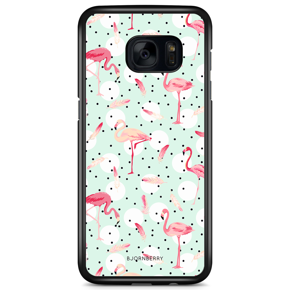 Samsung Galaxy S7 Edge Case - Flamingos