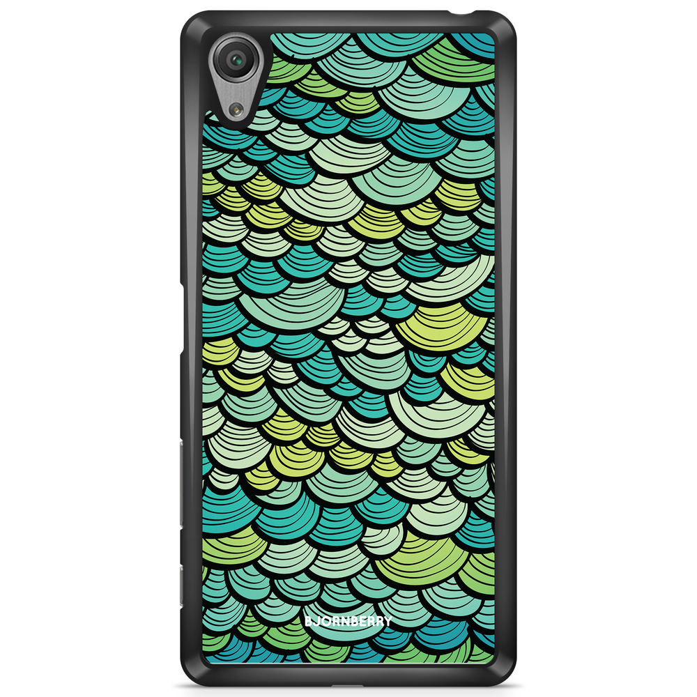 Sony Xperia L1 Skal - Grön Sjöjungfrufjäll