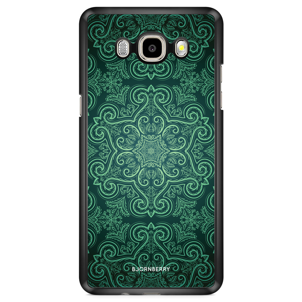 Samsung Galaxy J7 (2016) Case - Green Retro Pattern