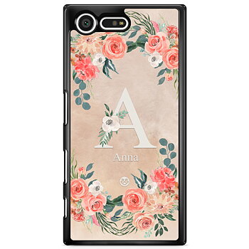 Sony Xperia X Compact Skal Custom - Monogram Sand
