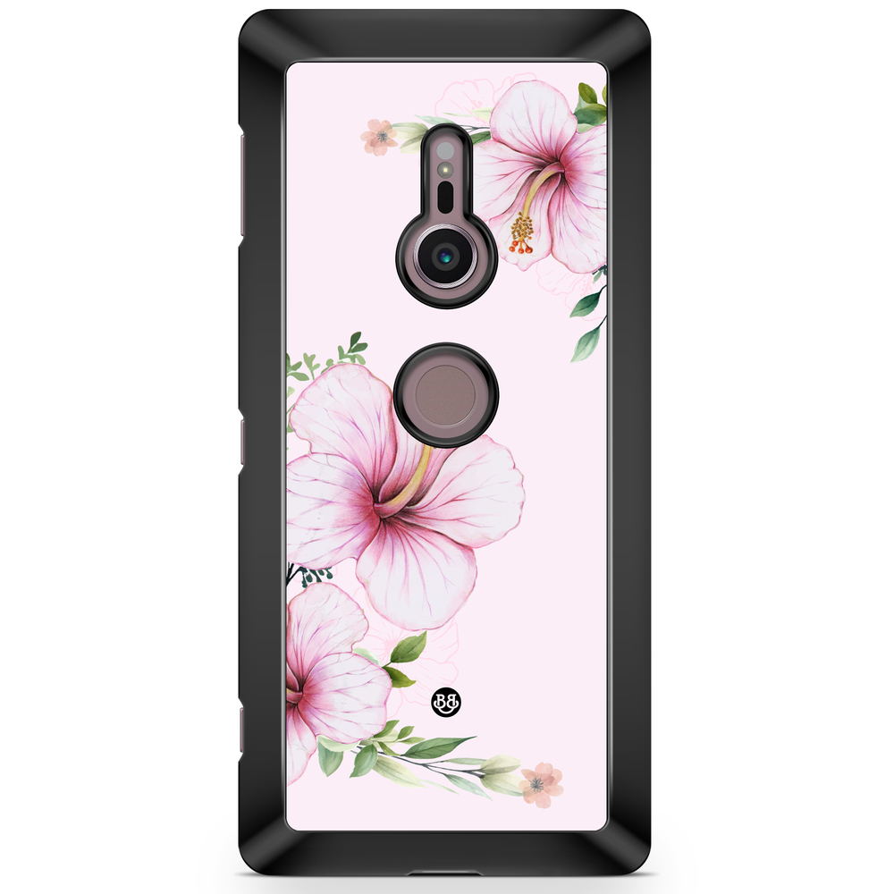 Sony Xperia XZ2 Case  - WILD BLOOM - Soft Hibiscus