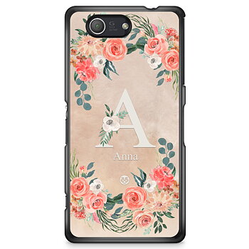 Sony Xperia Z3 Compact Skal Custom - Monogram Sand
