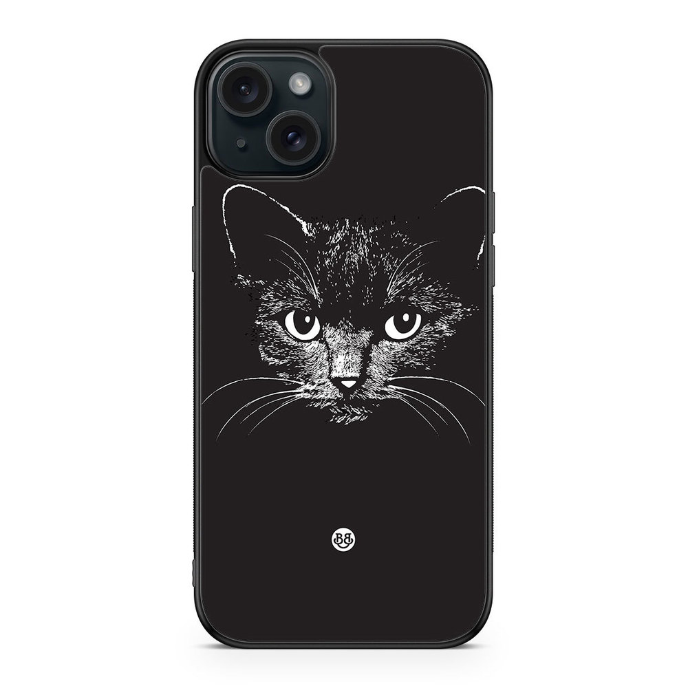 iPhone 15 Plus Case - Black/white cat