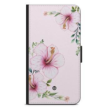 Sony Xperia XZ1 Compact Wallet Case - WILD BLOOM - Soft Hibiscus
