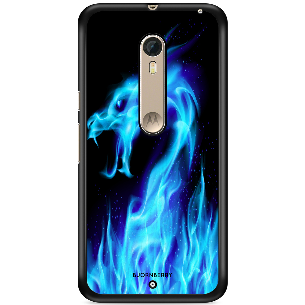 Moto X Style Case - Blue Flames Dragon