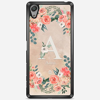 Sony Xperia X Performance Skal Custom - Monogram Sand