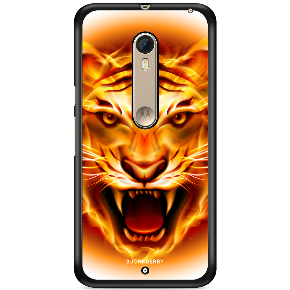 Moto X Style Case - Flames Tiger