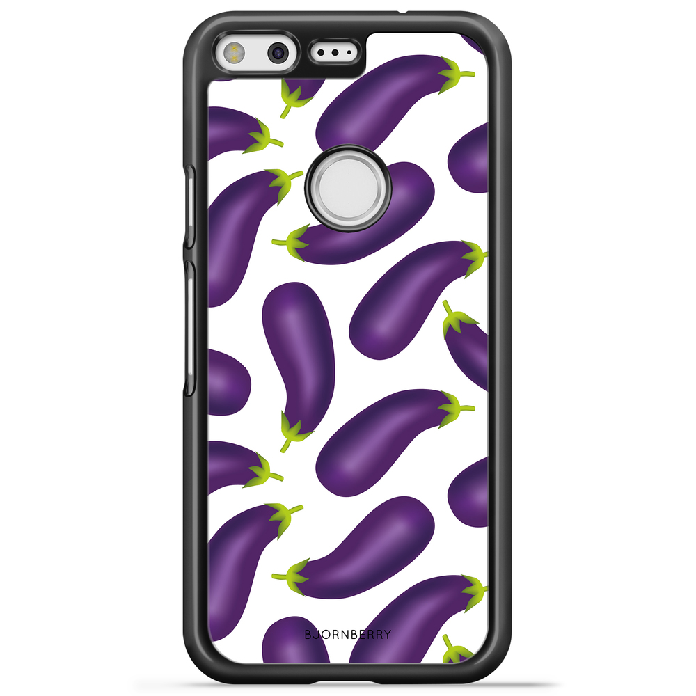 Google Pixel Case - Eggplant Pattern