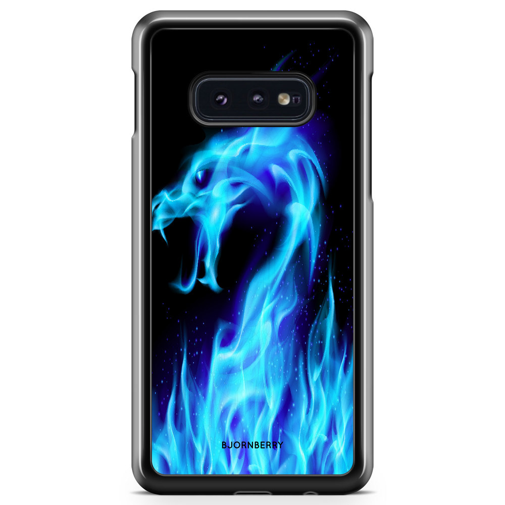 Samsung Galaxy S10e Case - Blue Flames Dragon