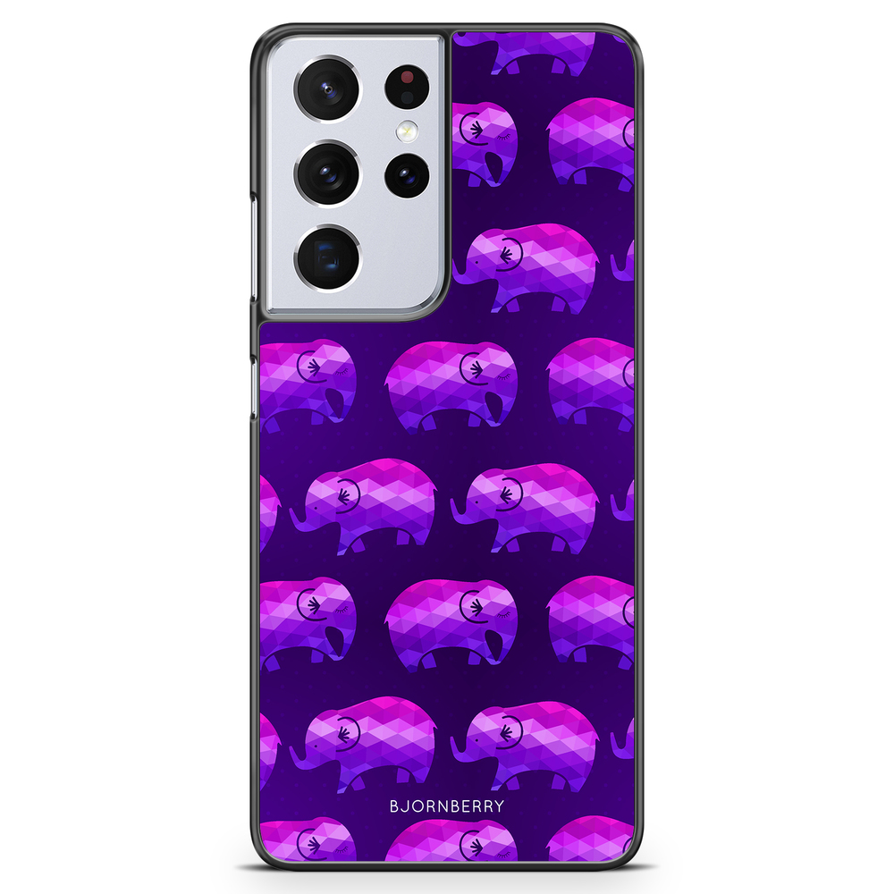 Samsung Galaxy S21 Ultra Case - Purple Elephant