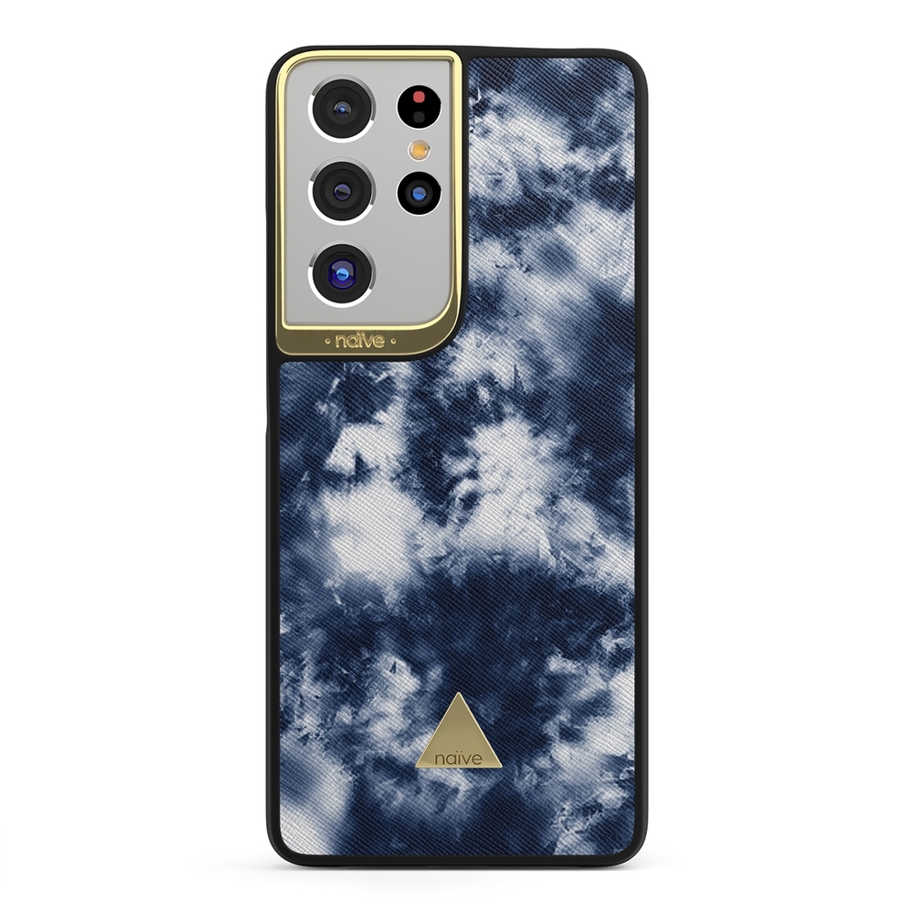 Naive Samsung Galaxy S21 Ultra Case - Tie Dye Blue