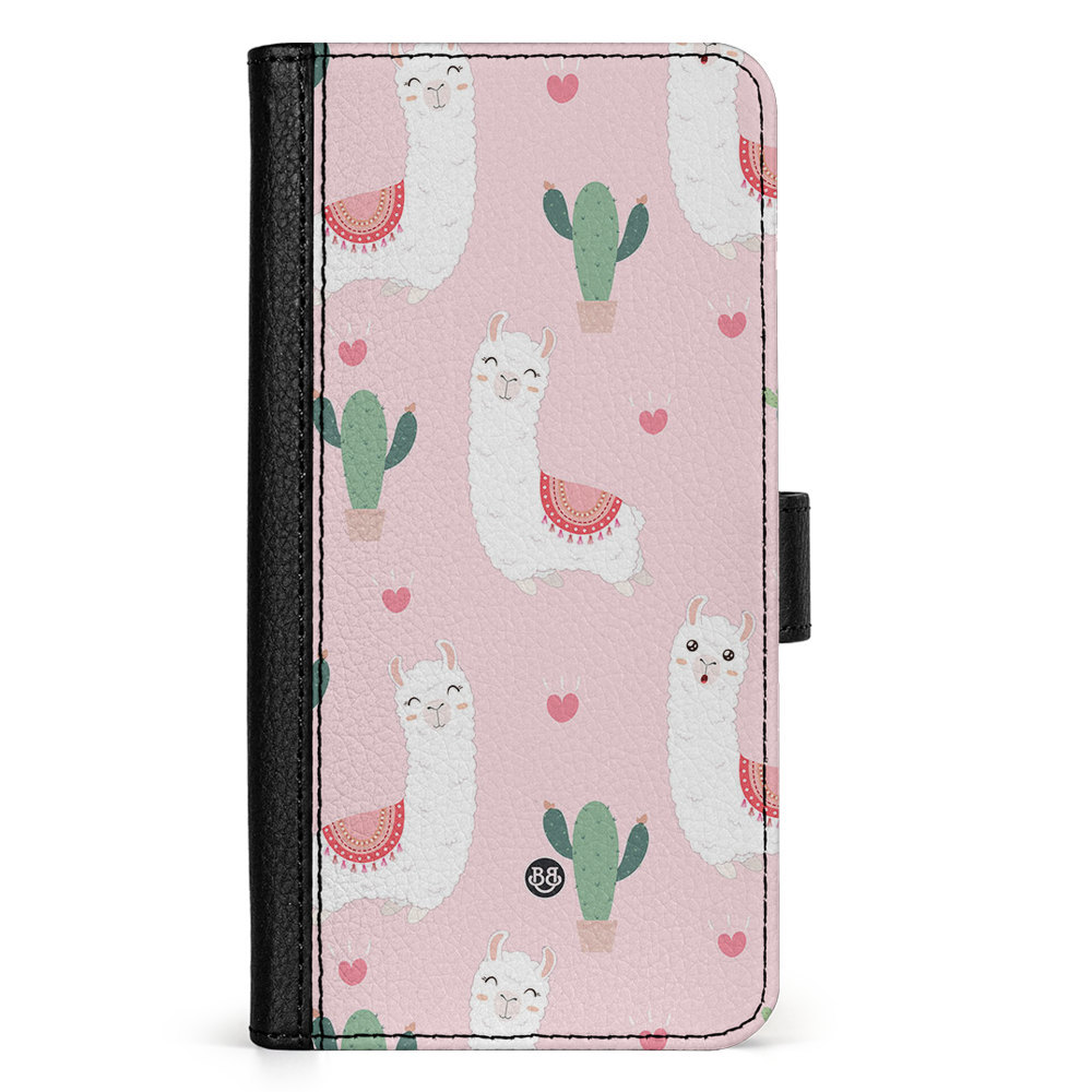 Samsung Galaxy A36 Wallet Case - Llama Pattern