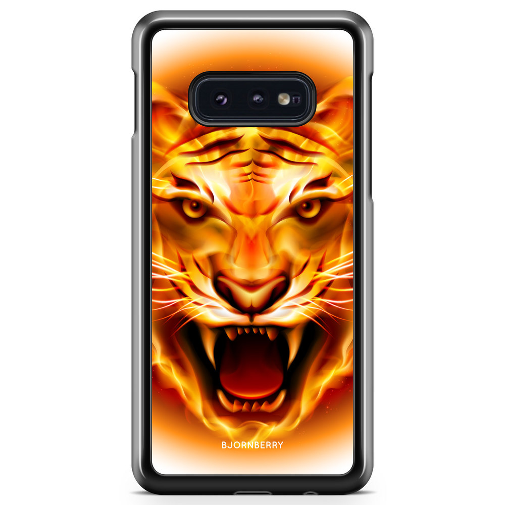 Samsung Galaxy S10e Case - Flames Tiger
