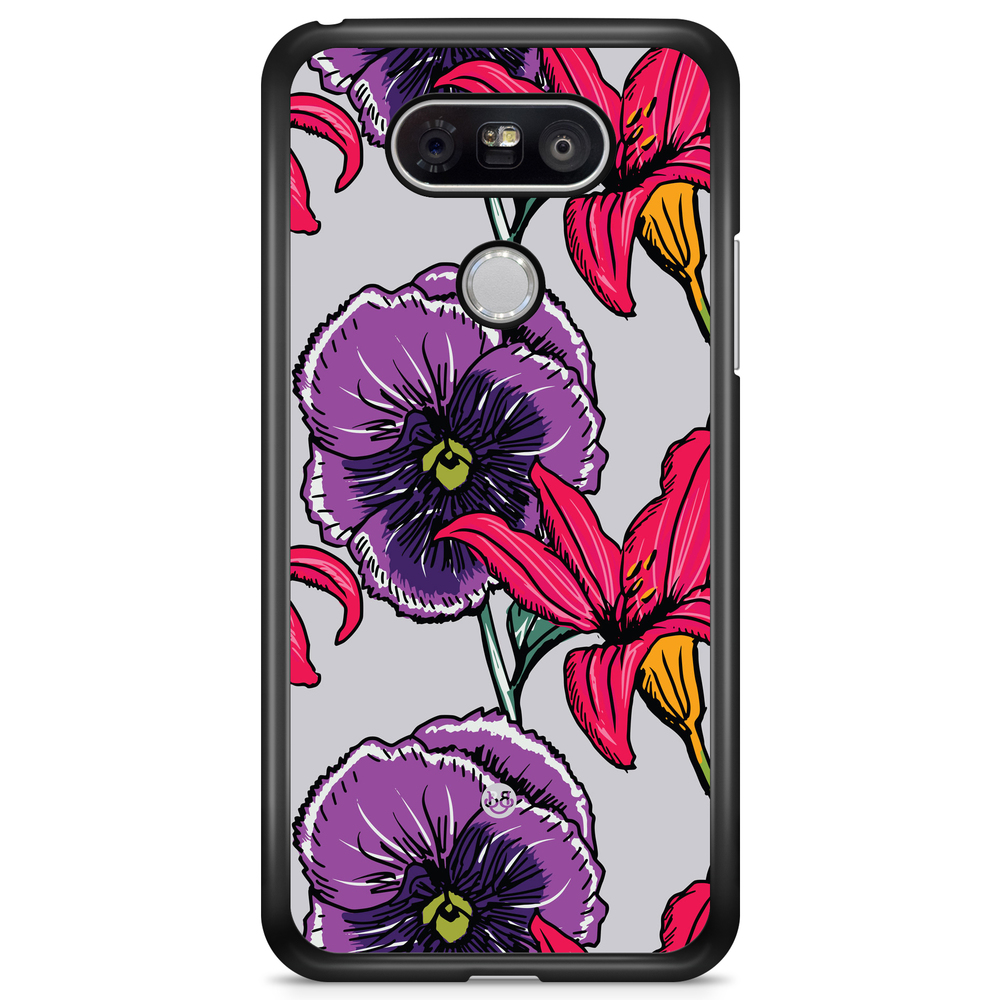 LG G5 Case - Purple/Cerise Floral