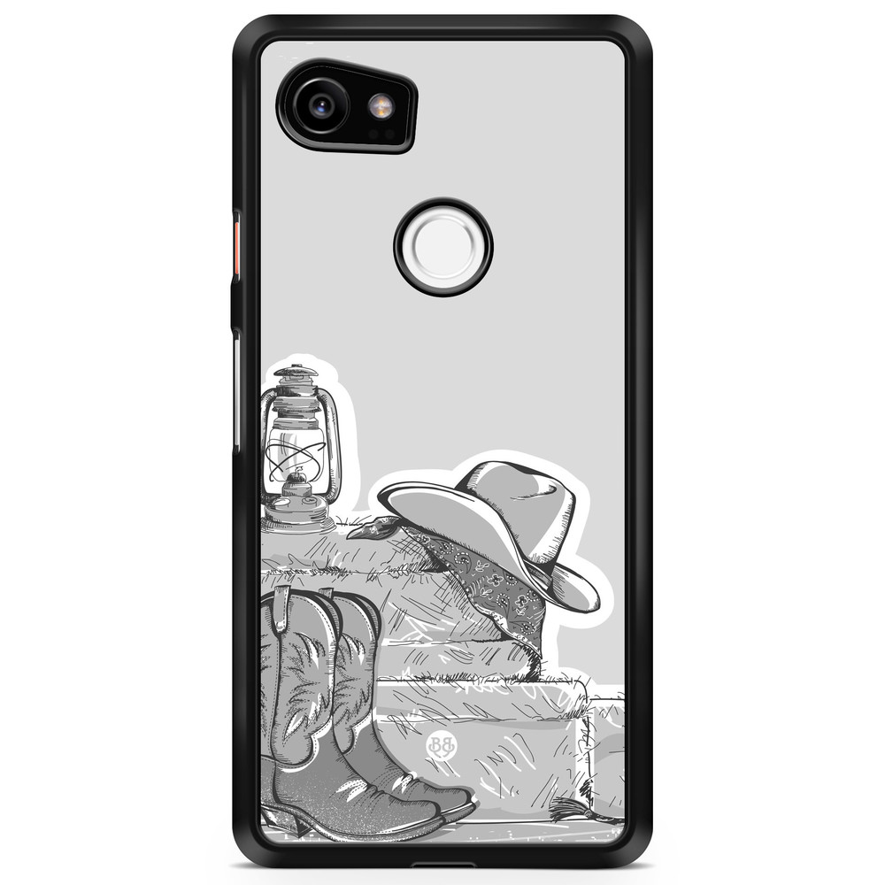 Google Pixel 2 XL Case - Western Black/White