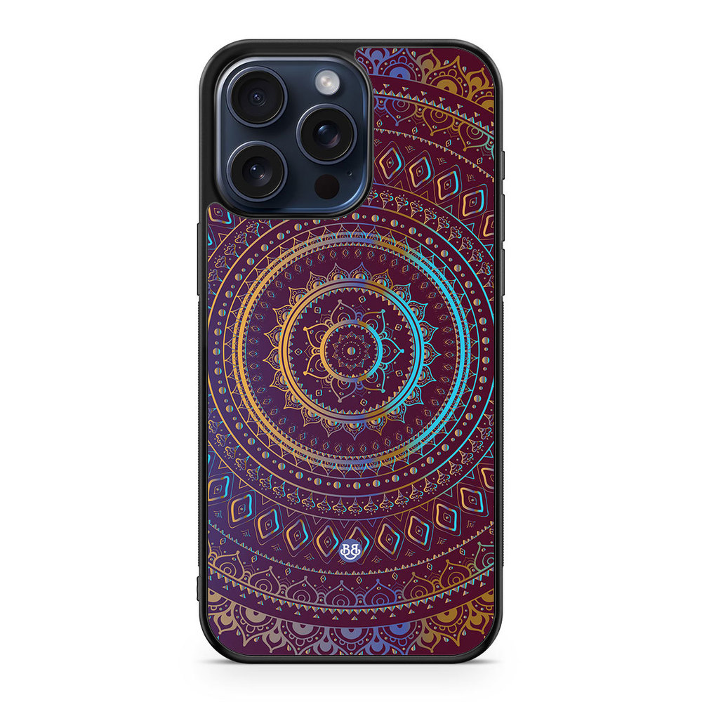 iPhone 15 Pro Max Case - Purple Mandala