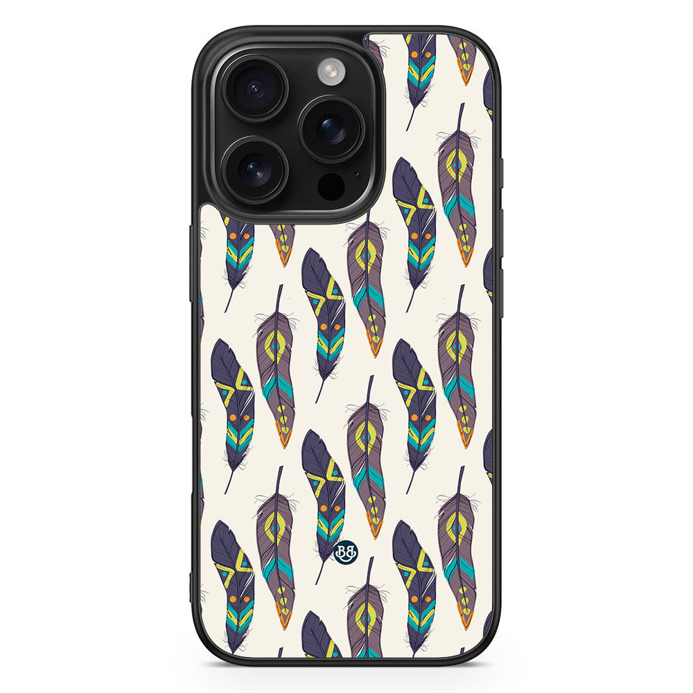 iPhone 16 Pro Case - Ethnic Feathers