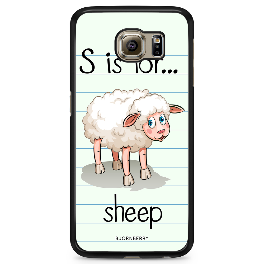 Samsung Galaxy S6 Edge Case - S is for Sheep