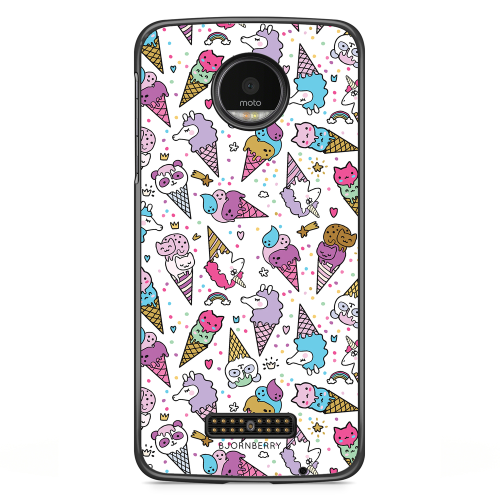 Moto Z2 Play Case - Unicorn Ice Creams