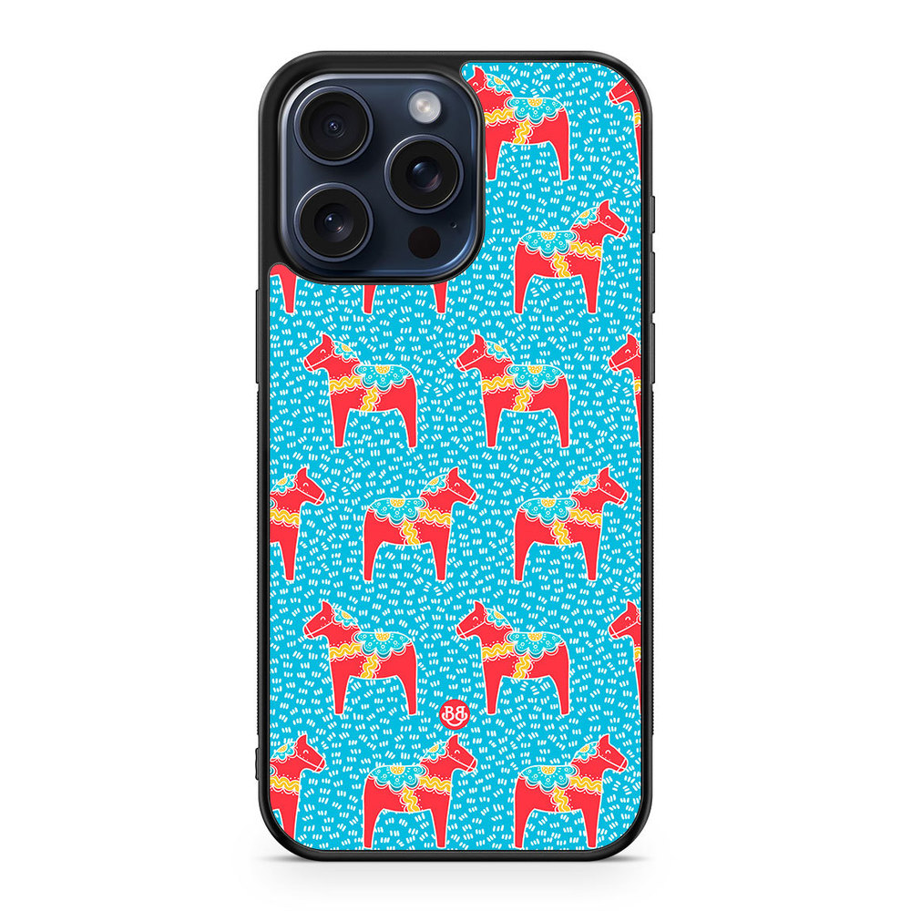 iPhone 15 Pro Max Case - Dala horse Pattern