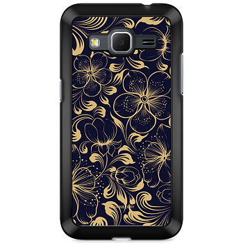 Samsung Galaxy Core Prime Case - Dark Blue Flowers