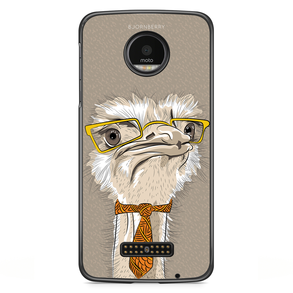 Moto Z2 Play Case - Hipster Ostrich