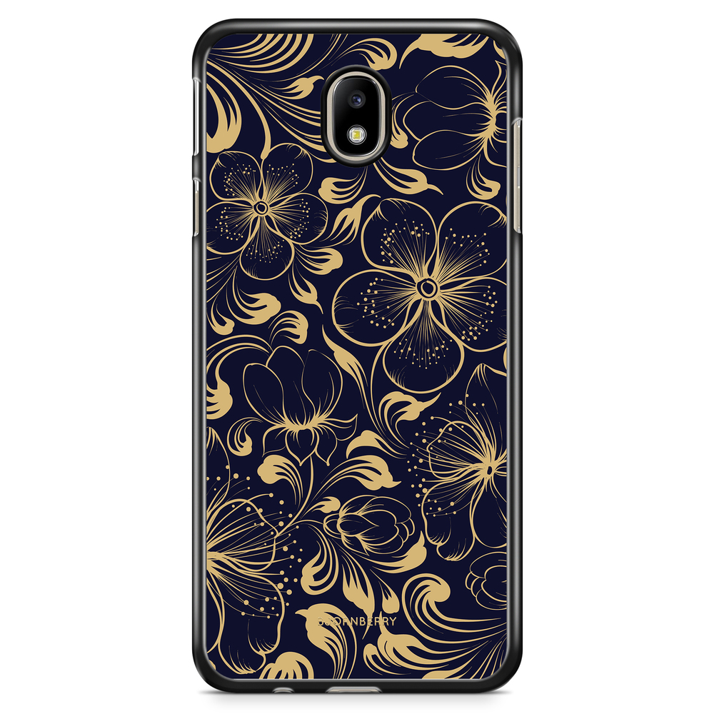 Samsung Galaxy J5 (2017) Case - Dark Blue Flowers