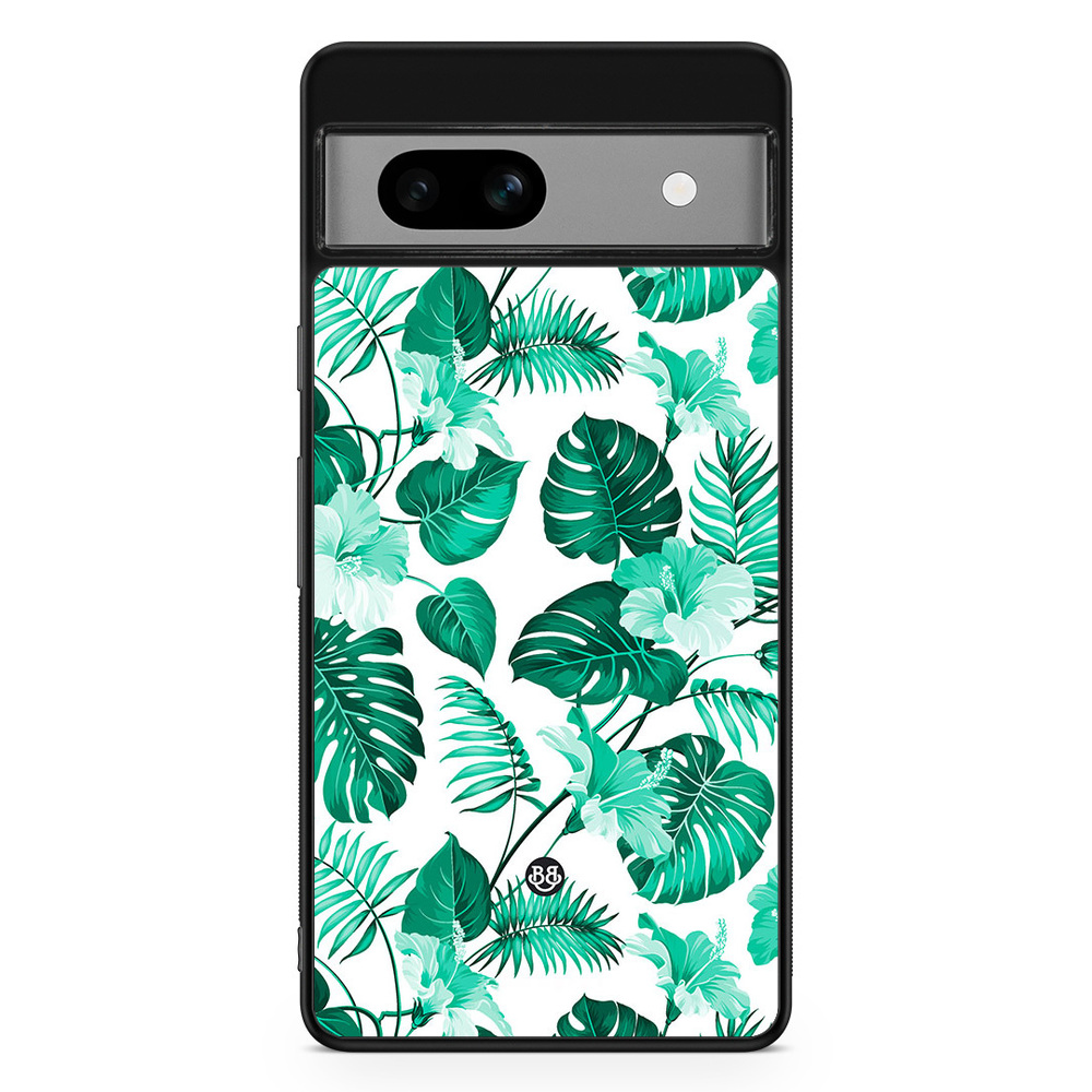 Google Pixel 7a Case - Turquoise Flowers