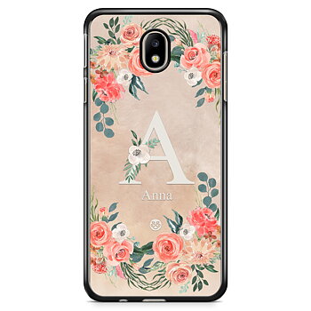 Samsung Galaxy J3 (2017) Skal Custom - Monogram Sand