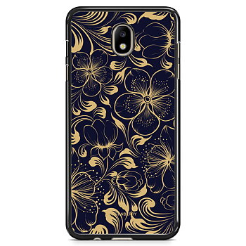 Samsung Galaxy J7 (2017) Case - Dark Blue Flowers