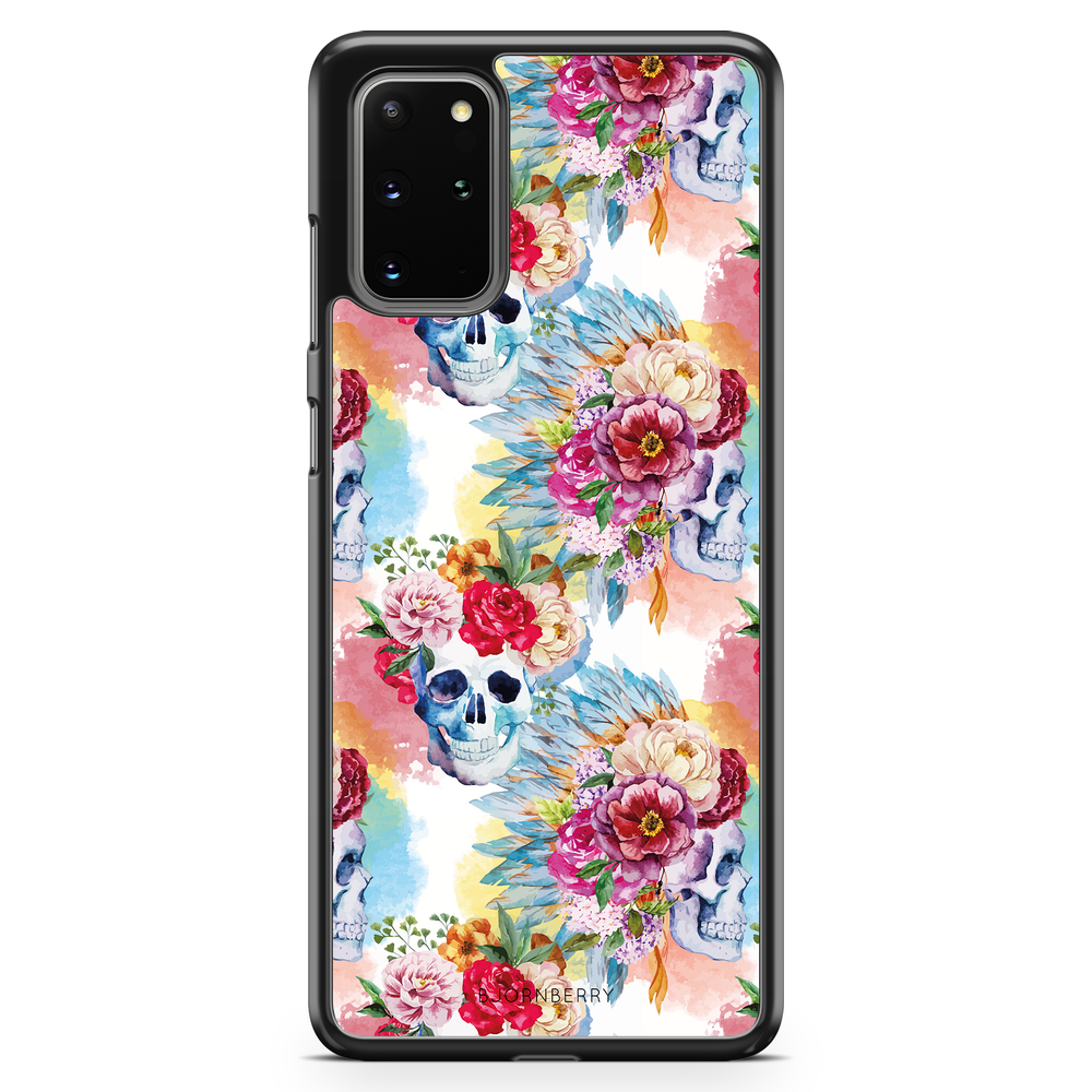 Samsung Galaxy S20 Plus Case - Skulls And Flowers