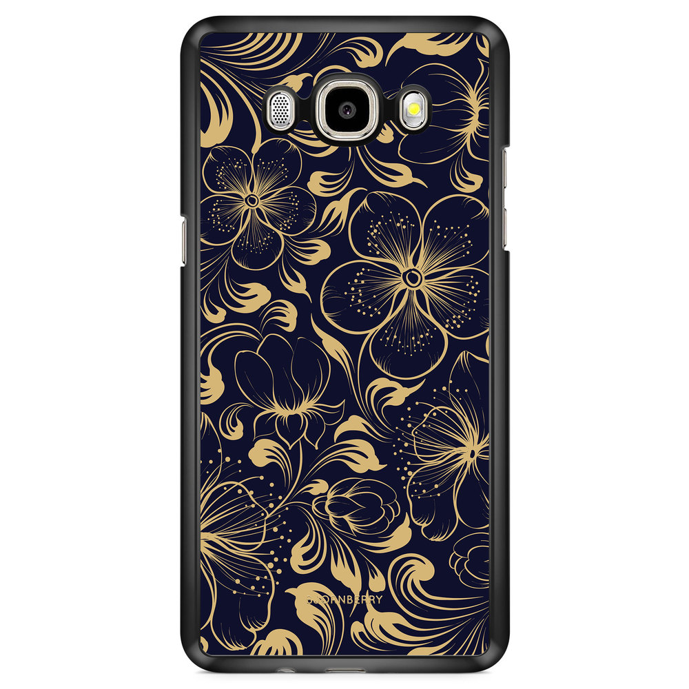 Samsung Galaxy J7 (2016) Case - Dark Blue Flowers