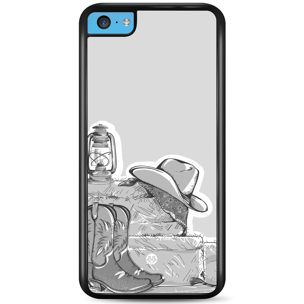 iPhone 5C Case - Western Black/White