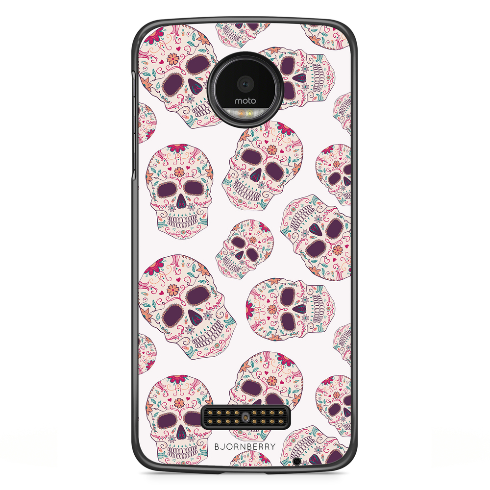 Moto Z2 Play Case - Calavera Skulls